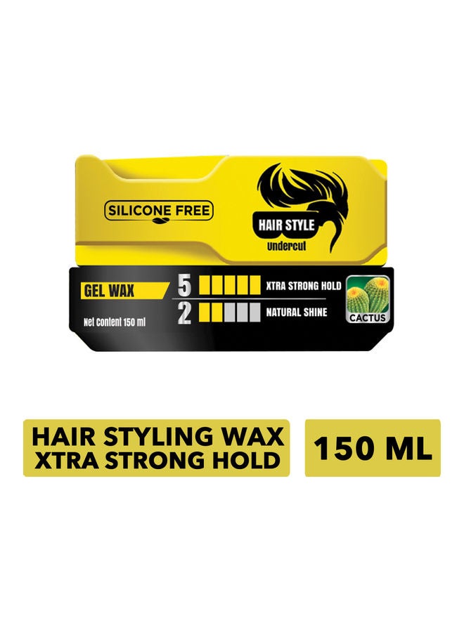 Dabur 2-Piece Extra Strong Hair Wax for Men Yellow/Black 300ml  - Image 2