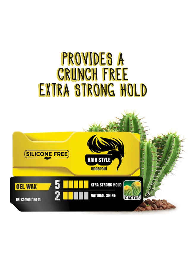 Dabur 2-Piece Extra Strong Hair Wax for Men Yellow/Black 300ml  - Image 3