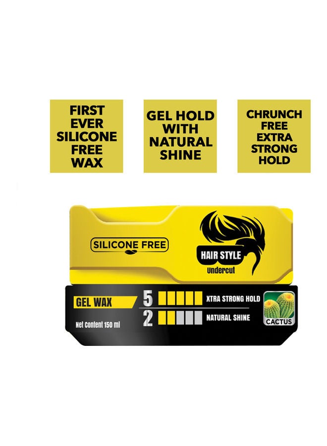 Dabur 2-Piece Extra Strong Hair Wax for Men Yellow/Black 300ml  - Image 4
