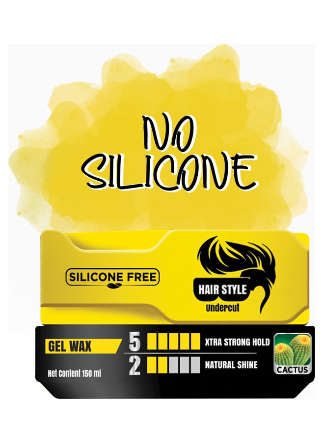 Dabur 2-Piece Extra Strong Hair Wax for Men Yellow/Black 300ml  - Image 5