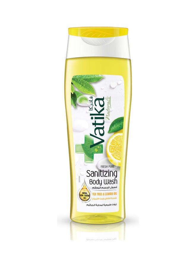 Dabur - 2-Piece Vatika Sanitizing Body Wash with Pine Oil and Olive Yellow 850ml - Image 1