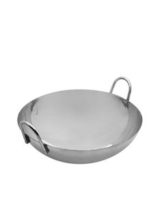 RAJ Stainless Steel Deep Cooking Kadai Silver 36cm  - Image 2