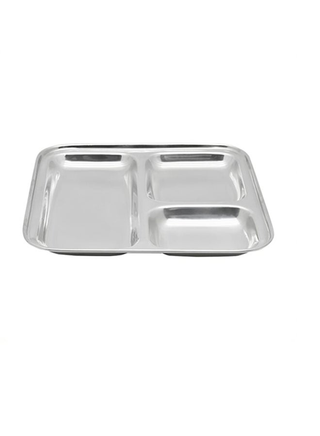 RAJ 3-Tier Stainless Steel Square Tray Silver 22cm  - Image 3