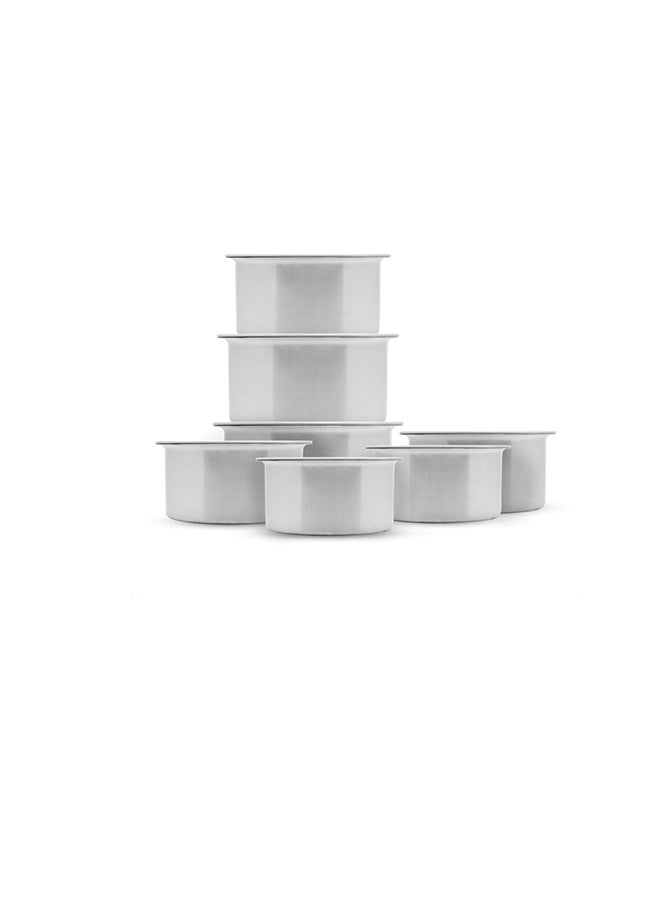 تايجر طقم أوعية عميقة للطهي مع غطاء مكون من 7 قطع فضي 29سم - Image 2