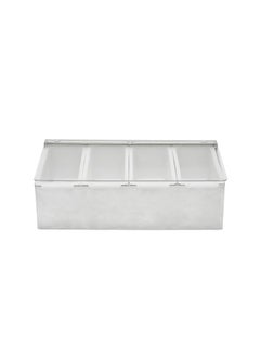 RAJ 4-Tier Stainless Steel Condiment Dispenser Silver 30cm  - Image 1