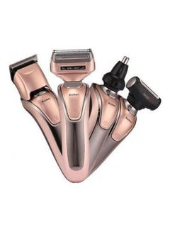 KM-1622 4 In 1 Multifunctional Rechargeable Shaver Gold