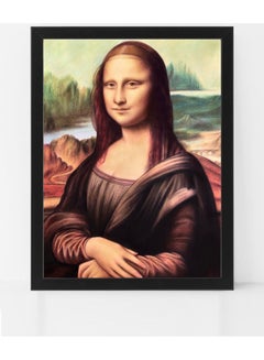 Mona Lisa Poster with Frame Multicolour 50 x 40cm