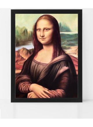 Mona Lisa Poster with Frame Multicolour 50 x 40cm - v1624186465/N48455708A_1