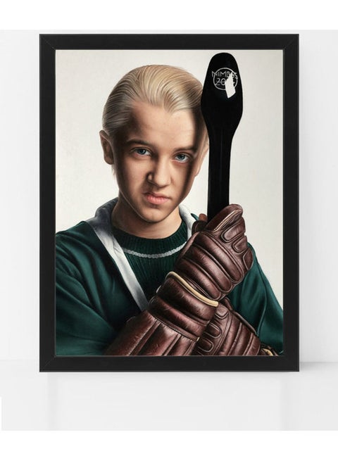 Draco Malfoy Poster with Frame Multicolour 50 x 40cm