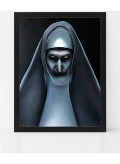 Valak (The Nun) Poster with Frame Black/White 50 x 40cm