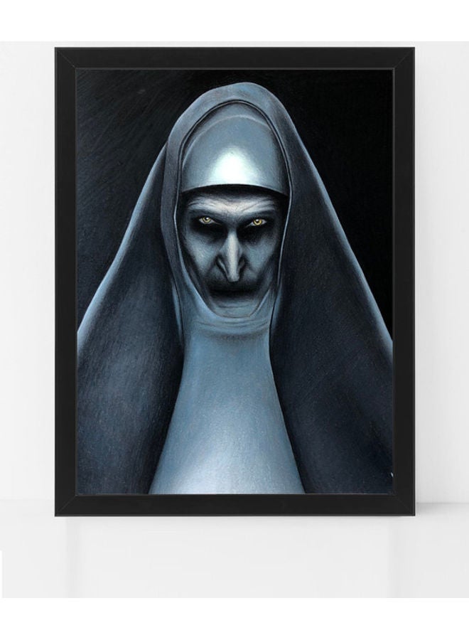 Boomah Accessories - Valak (The Nun) Poster with Frame Black/White 50 x 40cm - Image 1