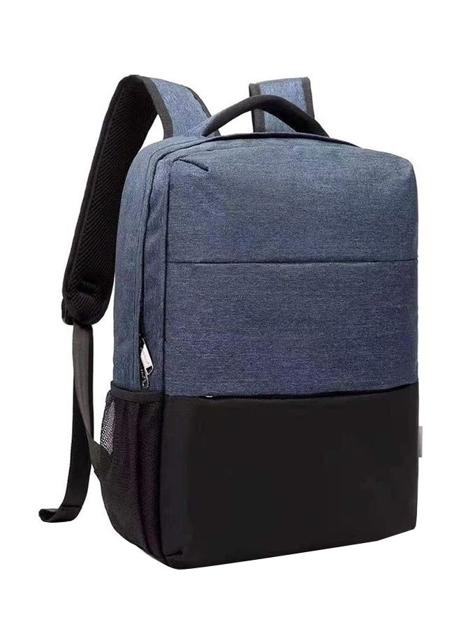 كول بيل حقيبة ظهر للابتوب مضادة للماء بمنفذ شحن أزرق - Image 1
