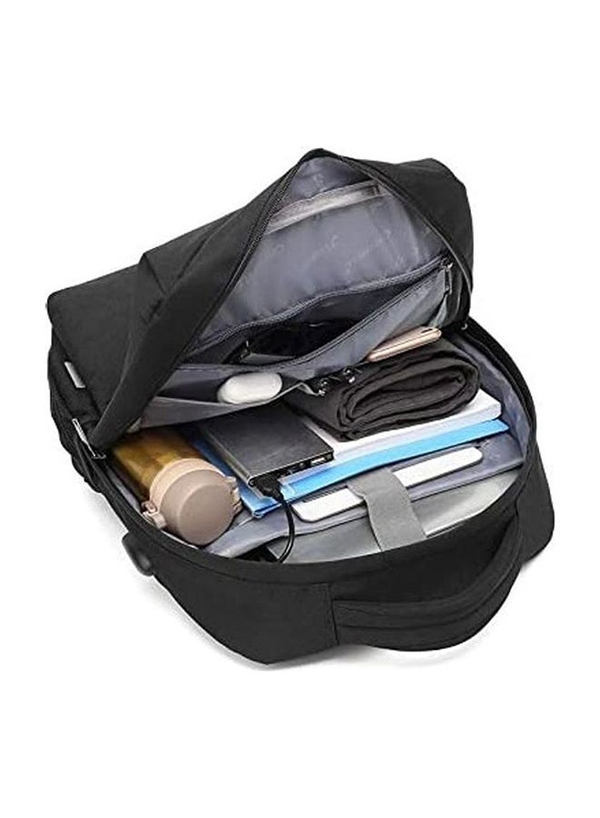 كول بيل حقيبة ظهر للابتوب مضادة للماء بمنفذ شحن أزرق - Image 2