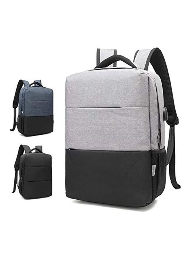 كول بيل حقيبة ظهر للابتوب مضادة للماء بمنفذ شحن أزرق - Image 3