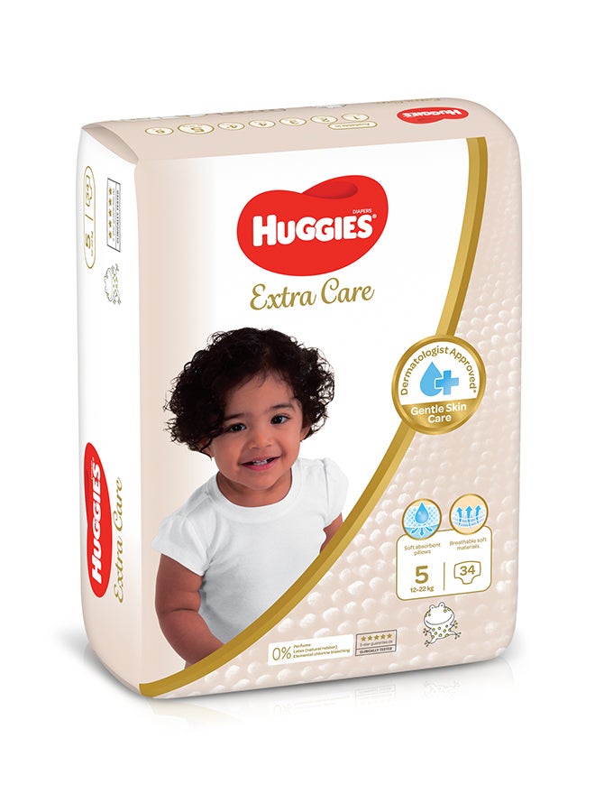 هجيز عبوة حفاضات إكسترا كير بتصميم سروال من 34 قطعة - Image 2