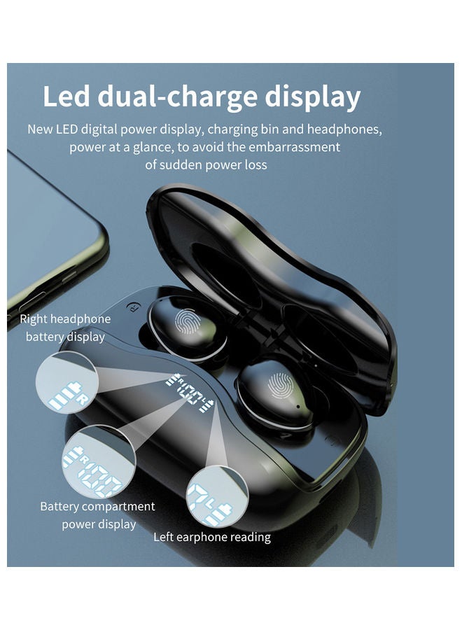 Generic Wireless Stereo In-Ear Earbuds With Charging Case Black  - Image 5