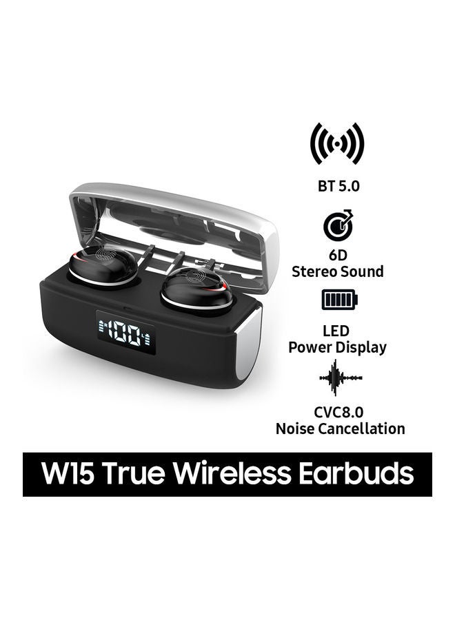 Generic Wireless Stereo In-Ear Earbuds With Charging Case Black  - Image 3