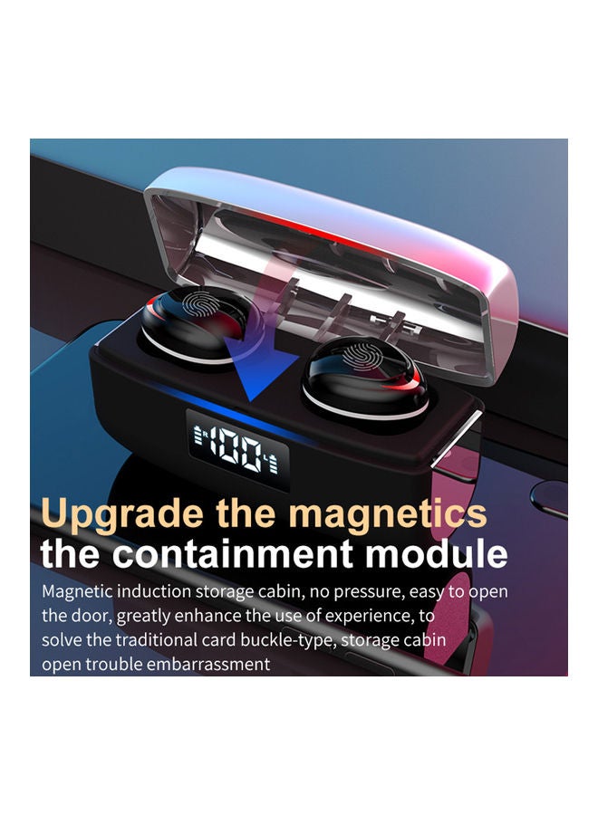 Generic Wireless Stereo In-Ear Earbuds With Charging Case Black  - Image 5