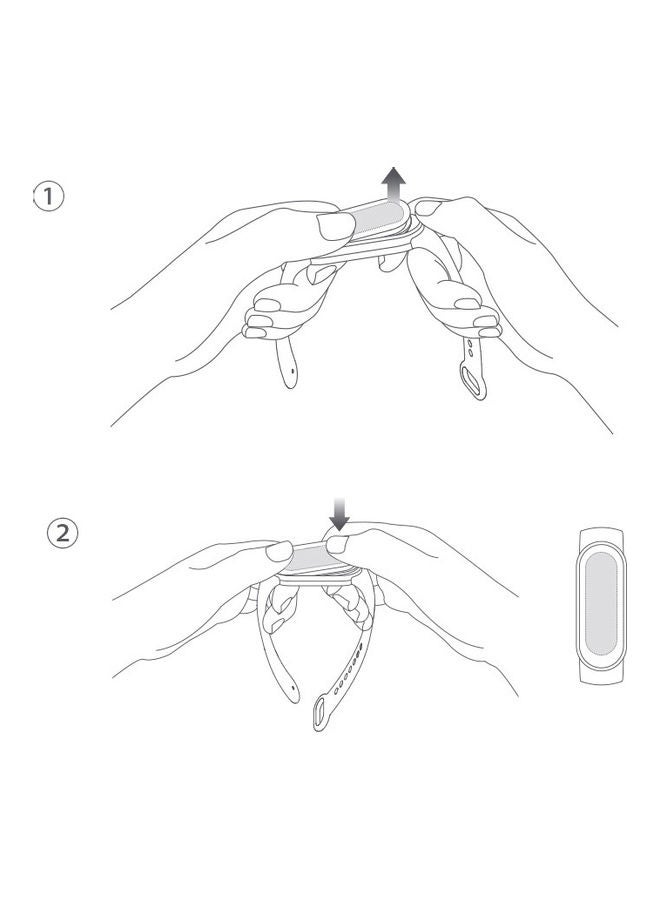 Replacement Band For Mi Smart Band 6 Black - Image 3