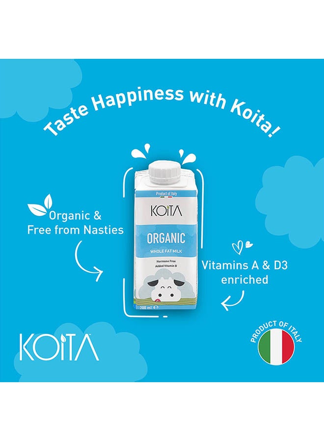 Koita Organic Whole Milk Plain 200ml Pack of 24  - Image 4