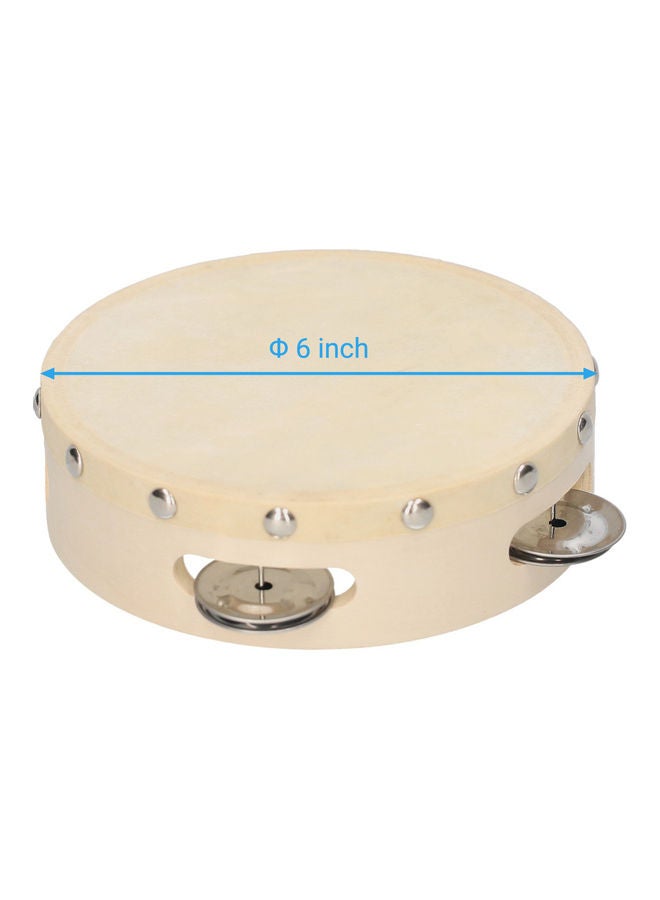 Generic Tambourine With Metal Single Row Jingles  - Image 2