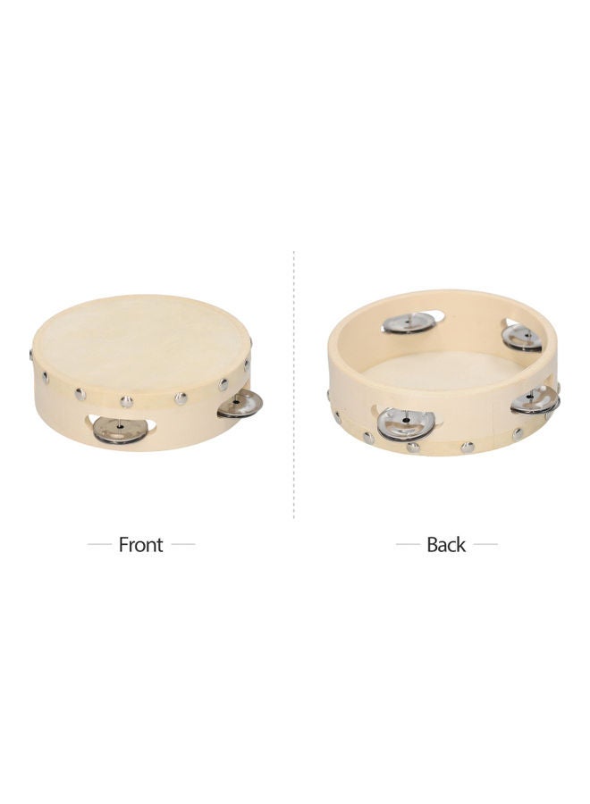 Generic Tambourine With Metal Single Row Jingles  - Image 5