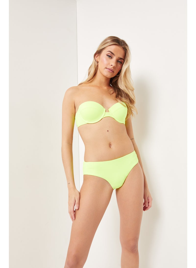 Ardene Clean Finish Wider Bikini Bottoms Light Green  - Image 1