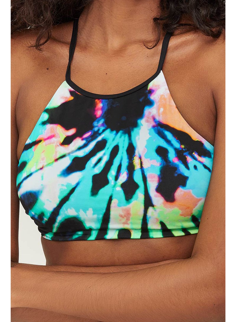 Ardene - Molded Triangle Criss Cross Bikini Top Multicolour - Image 1