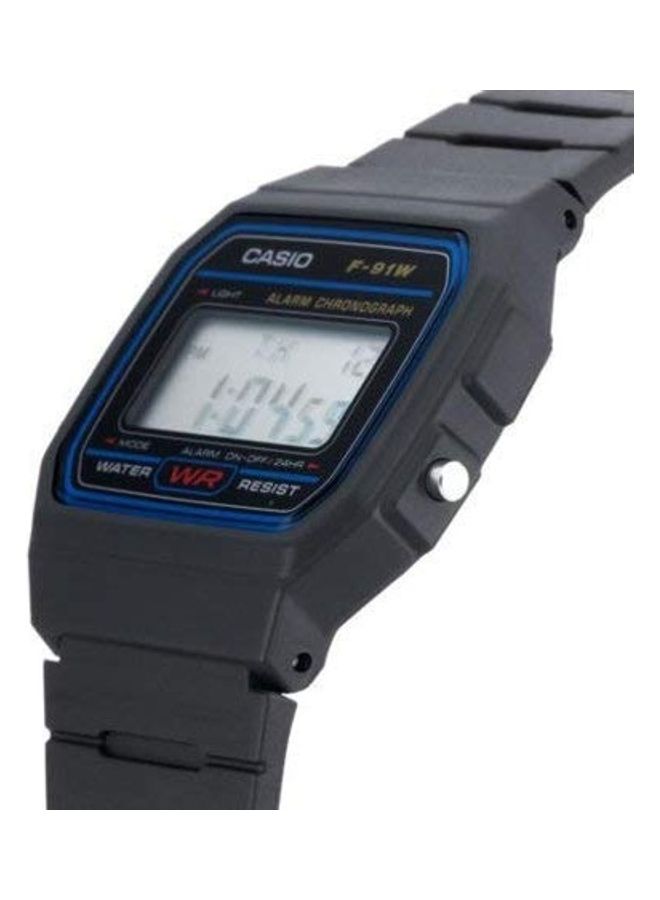 كاسيو ساعة رقمية مقاومة للماء طراز F-91W-1 للرجال - Image 2