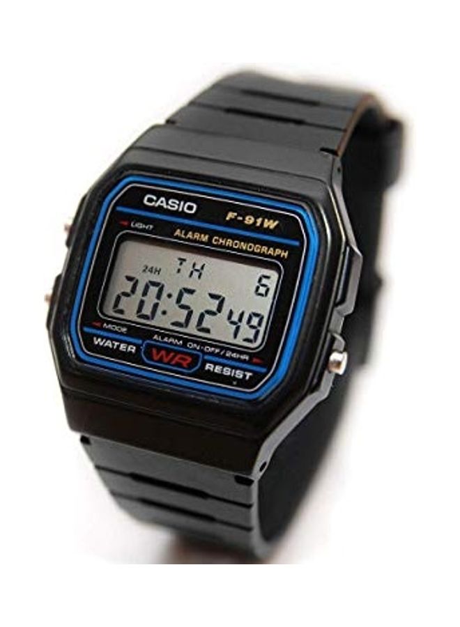 كاسيو ساعة رقمية مقاومة للماء طراز F-91W-1 للرجال - Image 1