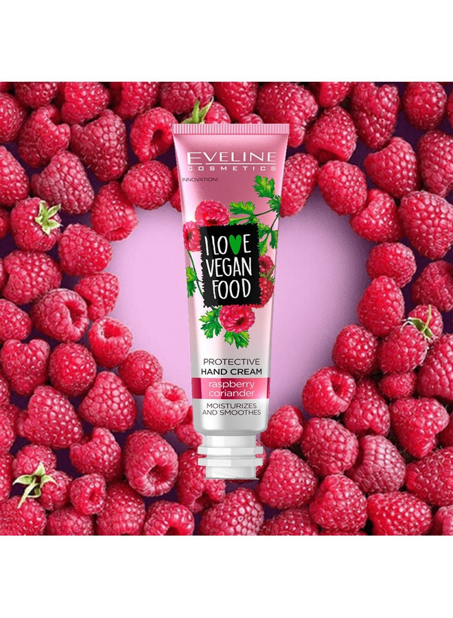 Eveline - I Love Vegan Food Protective Hand Cream Pink 50ml - Image 1
