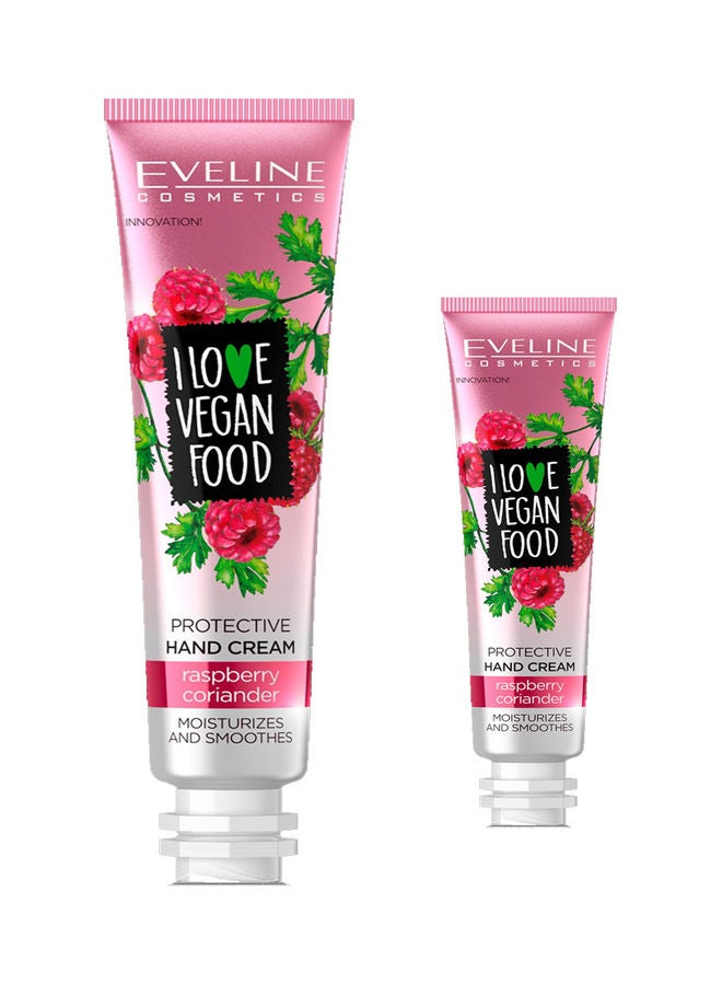 Eveline - I Love Vegan Food Protective Hand Cream Pink 50ml - Image 1