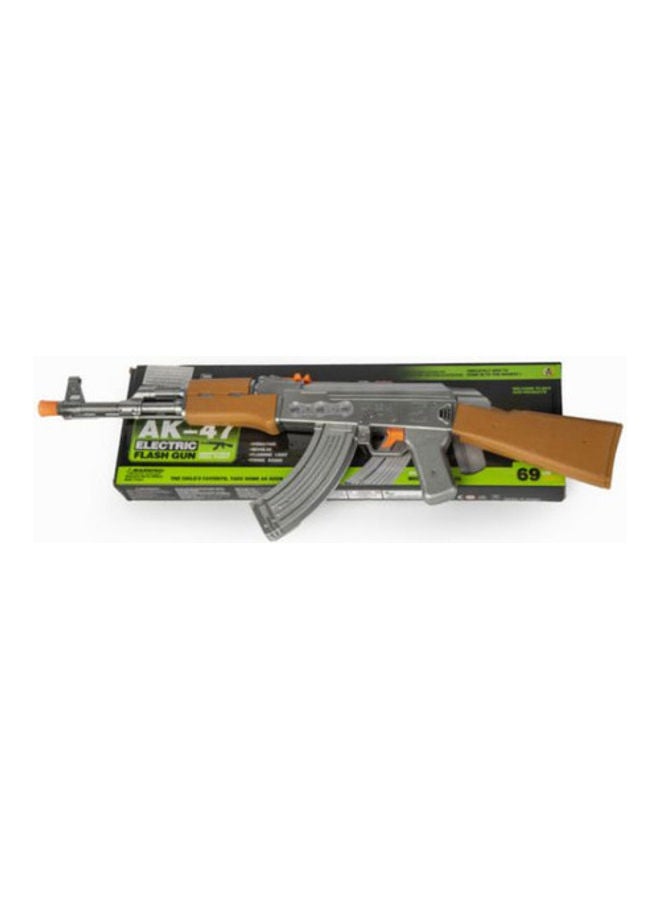 ماركة غير محددة لعبة مسدس الفلاش الكهربائي AK47 مع صوت إطلاق للأطفال 