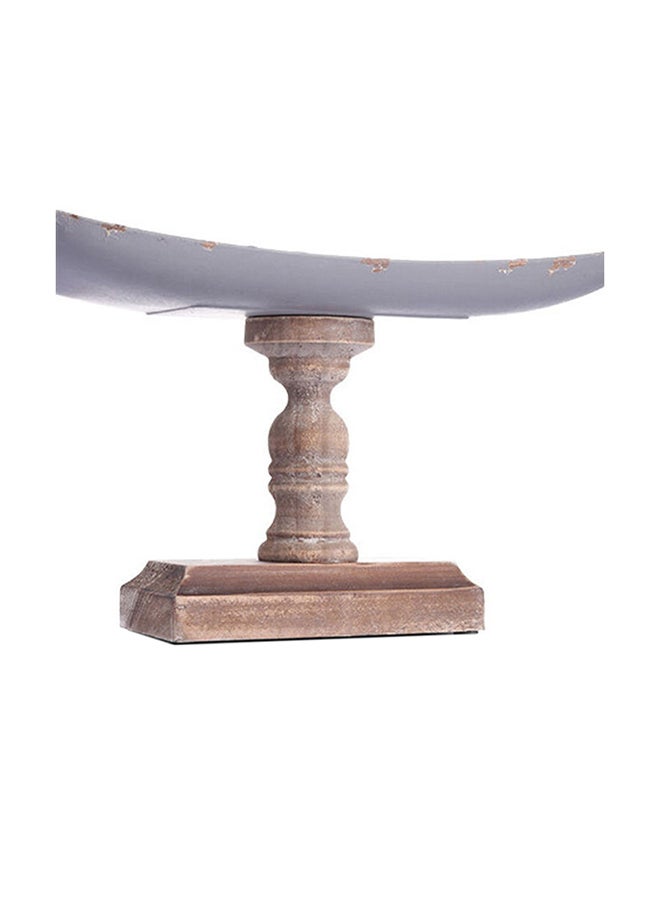 Zahr - Attractive Rectangular Pottery Bowl Beige/White - Image 1