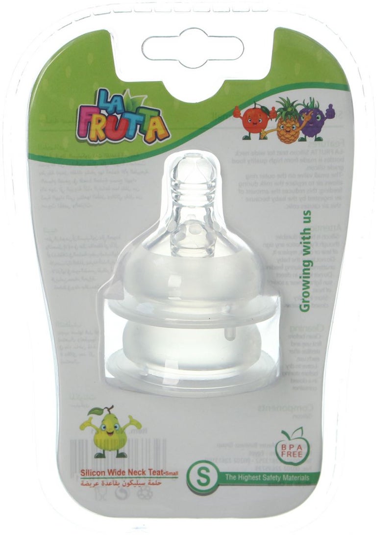 La Frutta 2-Piece Wide Neck Teat Nipple Set 0+ - Image 3