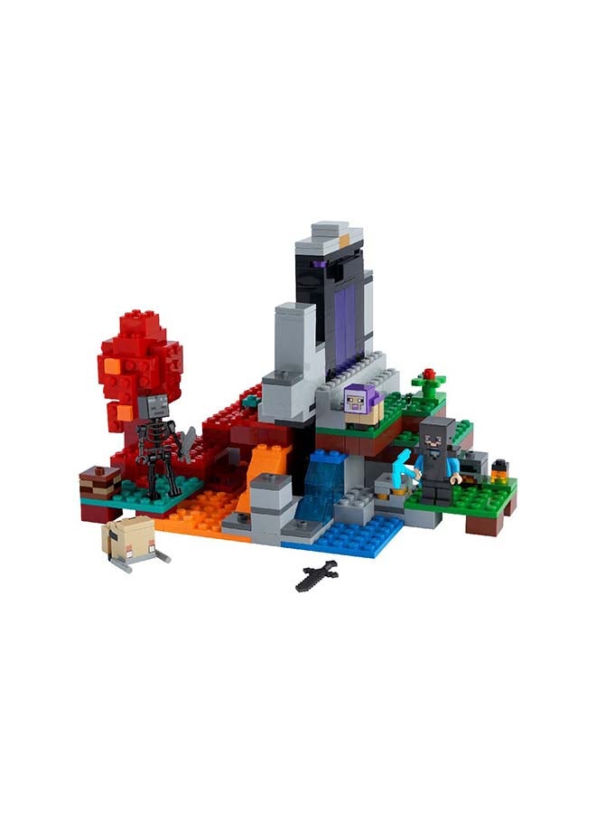 LEGO 21172 Minecraft The Ruined Portal  Building Kit 316 Pieces 8+ Years - Image 1