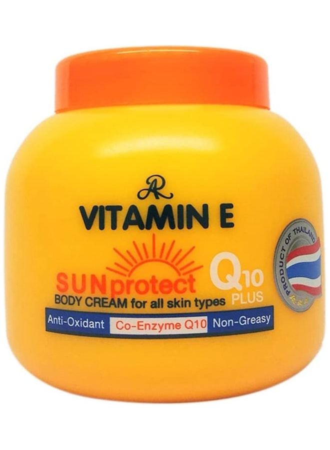 AR Vitamin E Sun Protect Q10 Plus Body Cream Yellow 200grams  - Image 1