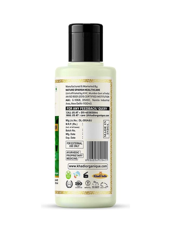 Khadi ORGANIQUE Green Tea Aloe Vera Hair Conditioner White 200ml - Image 3