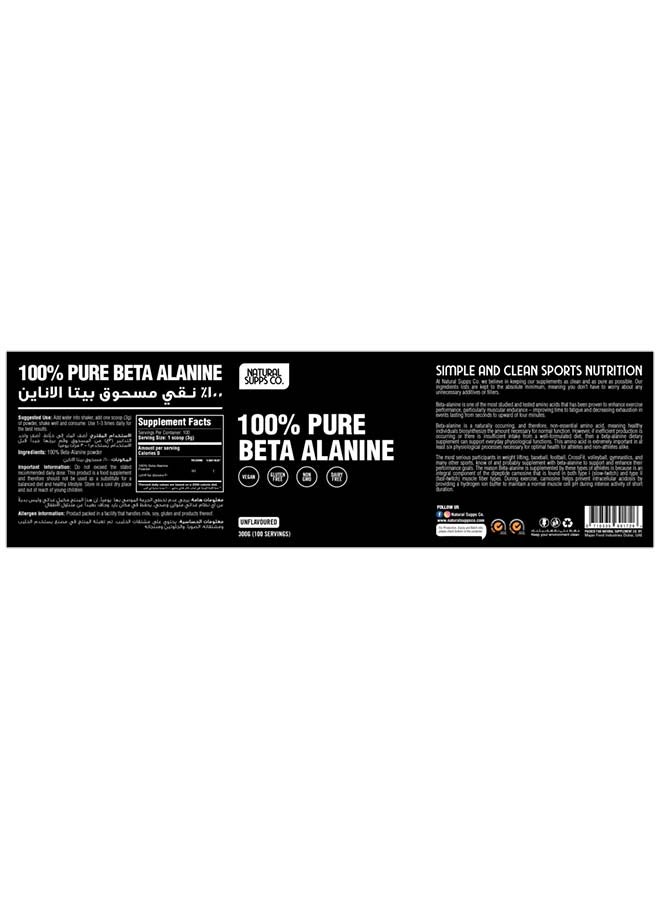 100% Pure Beta-Alanine Unflavored