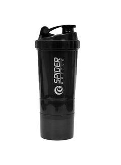 Protein Shaker Sports Water Bottle With Non Slip 3 Layer Twist Off 3oz Cups With Pill Tray, Leak Proof Shake Bottle Mixer and Protein Powder Shake Cup With Storage 0.5kg - v1624250628/N48452638A_1