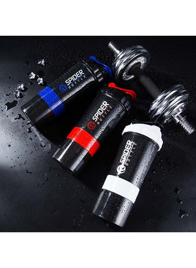 H PRO Protein Shaker Sports Water Bottle With Non Slip 3 Layer Twist Off 3oz Cups With Pill Tray, Leak Proof Shake Bottle Mixer and Protein Powder Shake Cup With Storage 0.5kg  - Image 4