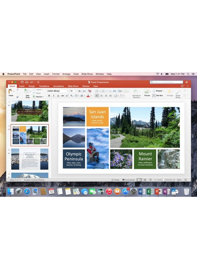 مايكروسوفت مجموعة برامج Office Home And Student 2016 برتقالي / أبيض - Image 4