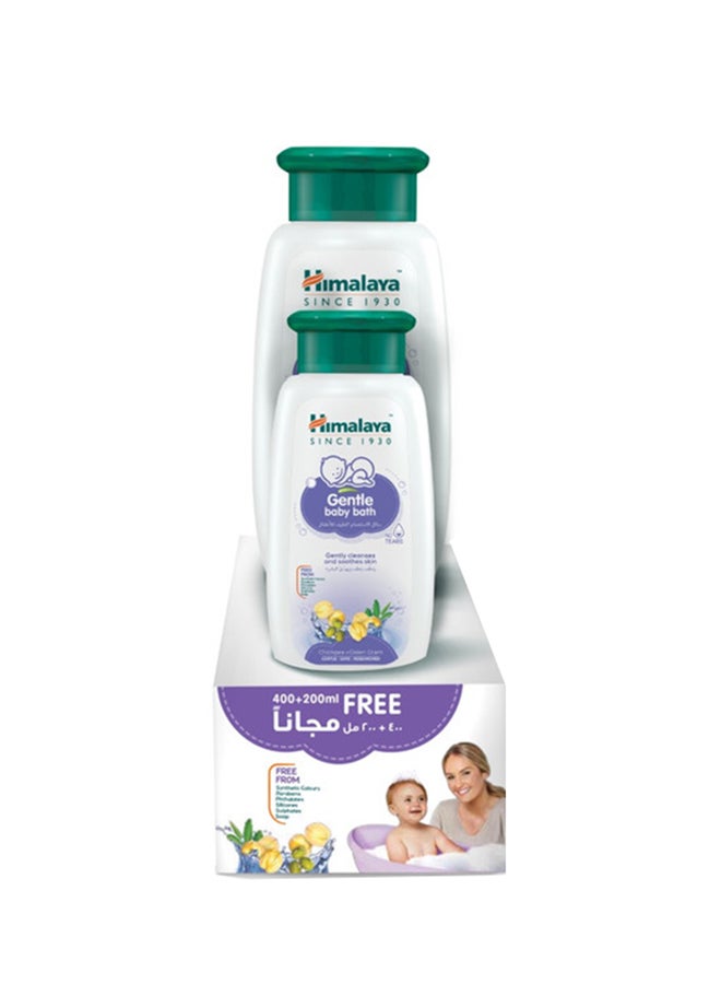 Himalaya Gentle Baby Bath With Chickpea And Green Gram, Pack Of 2 - 400+200Ml - Image 1