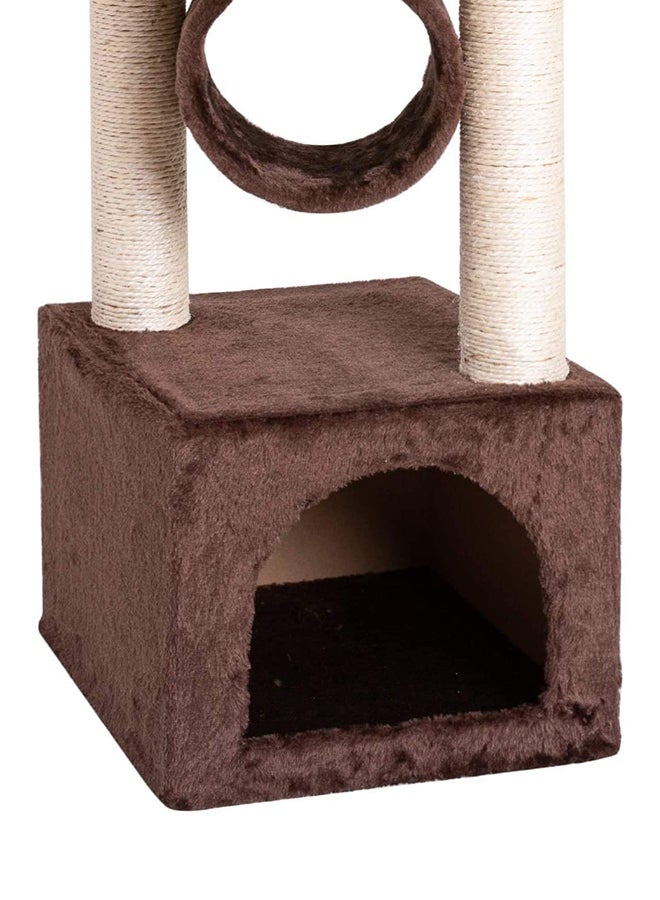 Cat Trees And Towers With Scratching Posts Brown/Beige ‎35.2x34.4x34cm