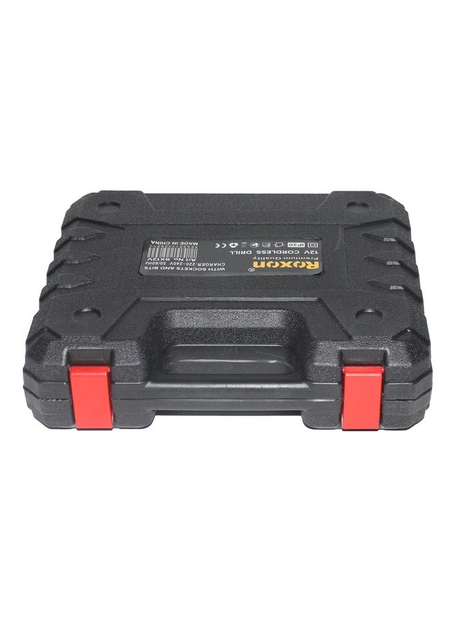 Roxon Handheld Electric Drill Set Black/Yellow/Silver - Image 4