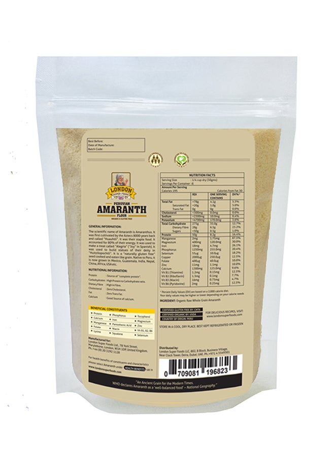 London Super Food - Peruvian Organic Amaranth Flour Gluten Free 300grams - Image 1