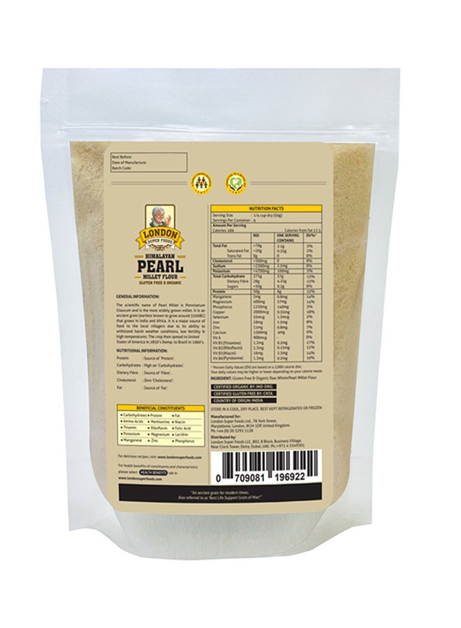 London Super Food - Himalayan Organic Pearl Millet Flour Gluten Free 300grams - Image 1