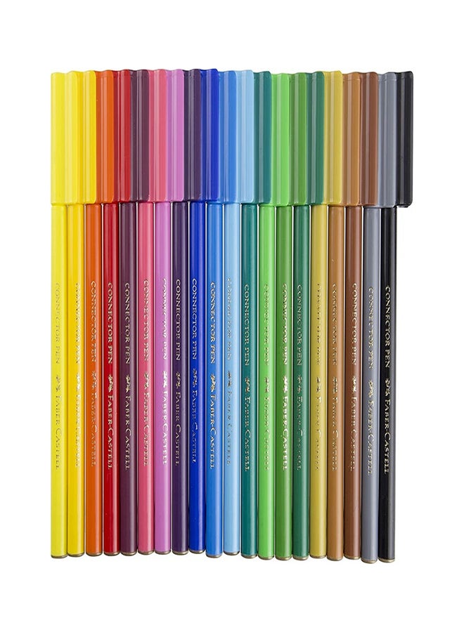 FABER-CASTELL - 20-Piece Connector Color Marker Pens Set Multicolour - Image 1
