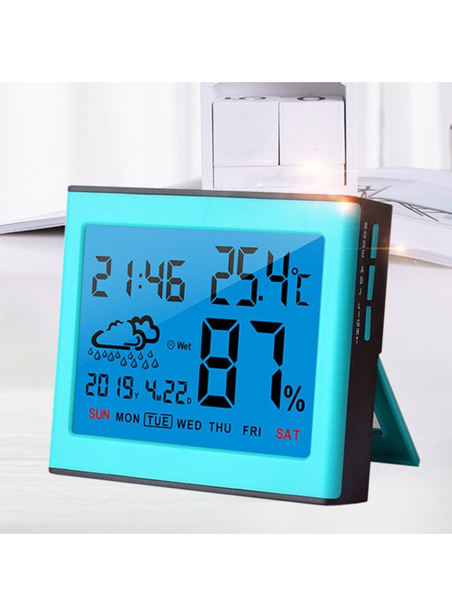 مقياس حرارة رقمي بشاشة LCD أزرق  - Image 2