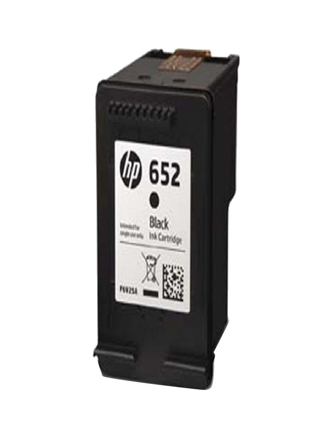 HP - 652 Ink Advantage Printer Cartridge Black - Image 1